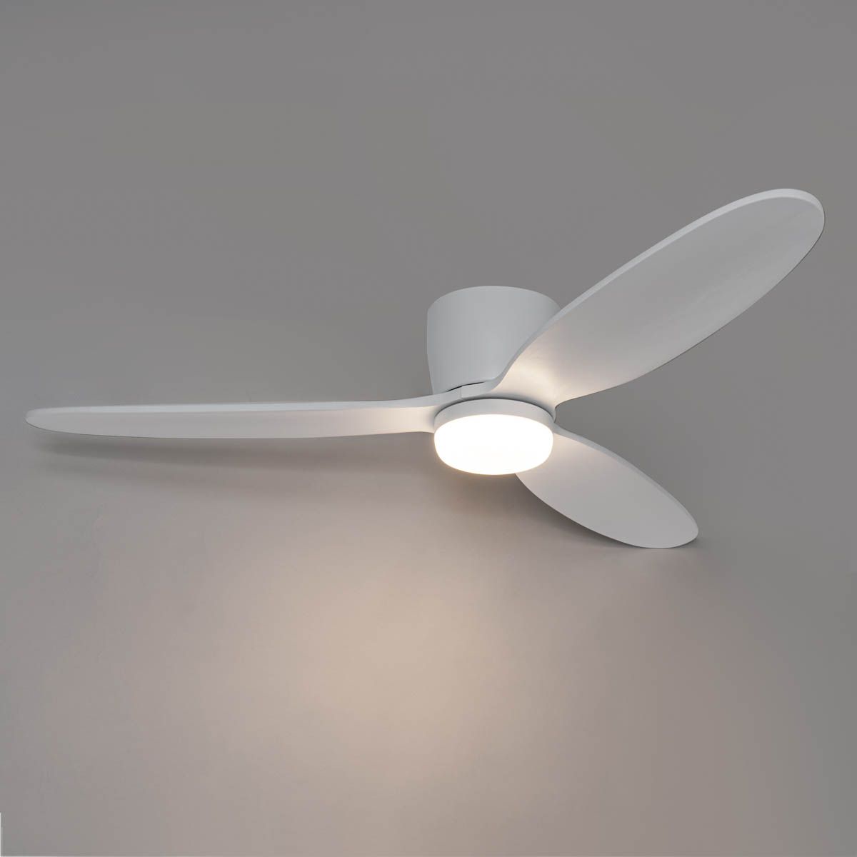Plafondventilator wit 132cm incl. LED dimbaar met afstandsbediening - Sofio