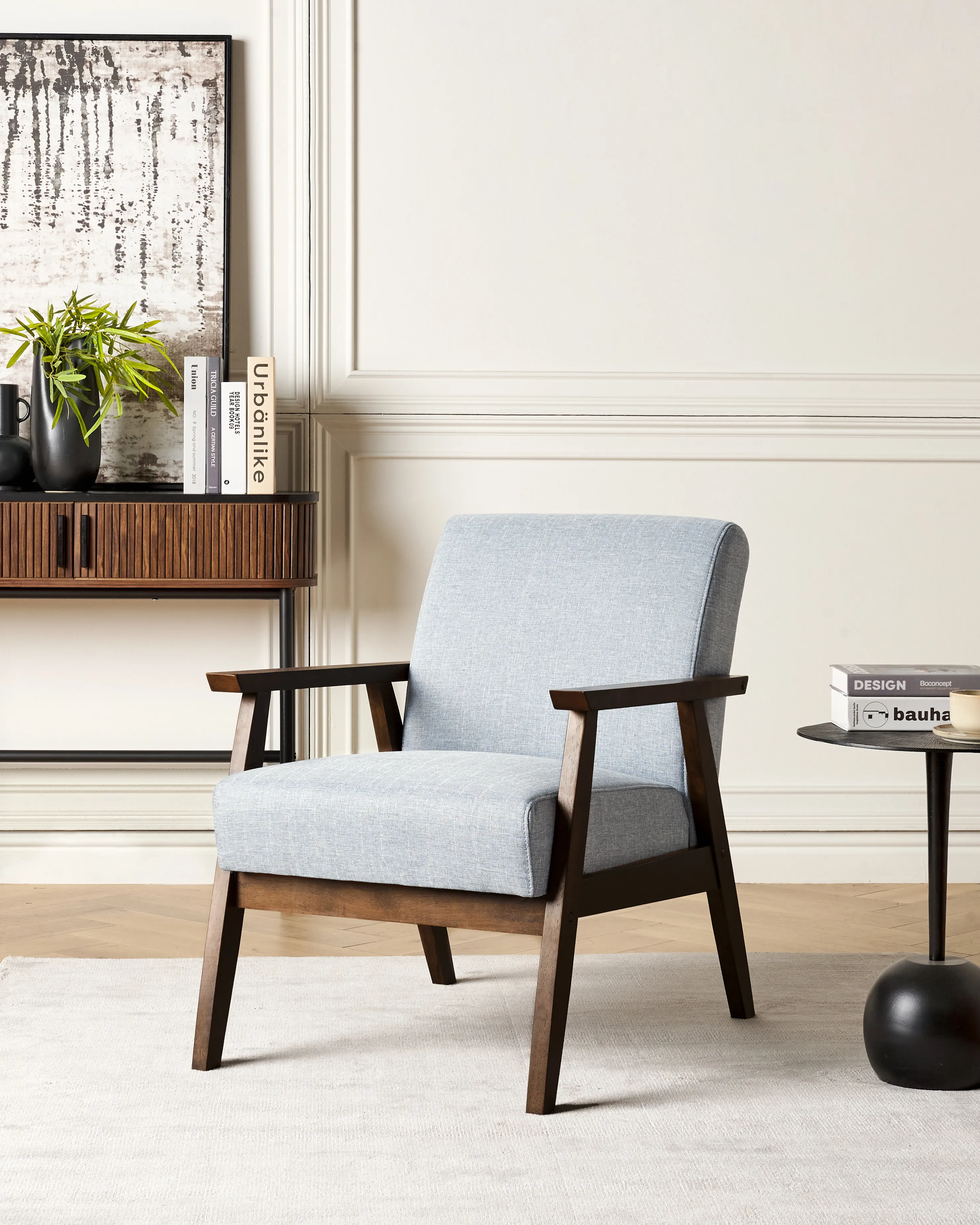 Fauteuil ASNES Stof Grijs