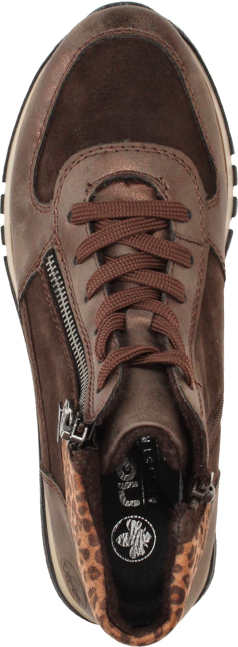 Rieker Veterboots Bruin Dames