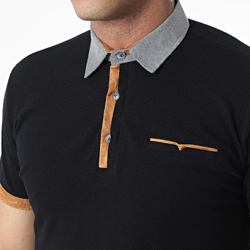 Polo A Manches Courtes JP-850 Noir