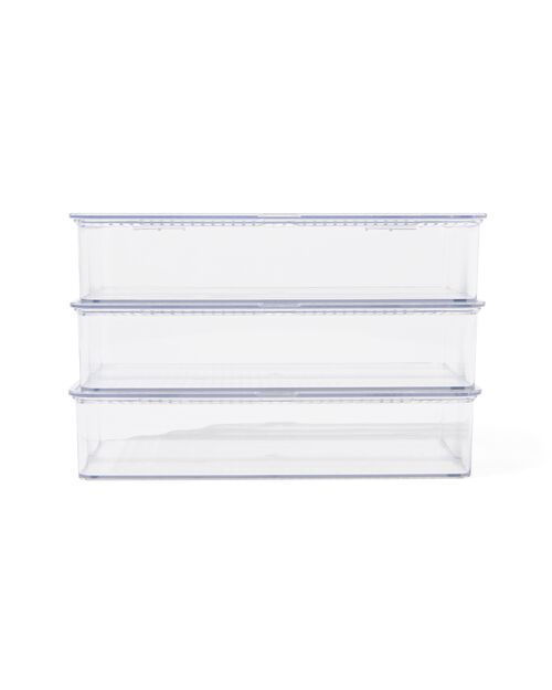 3 boîtes de rangement avec couvercle