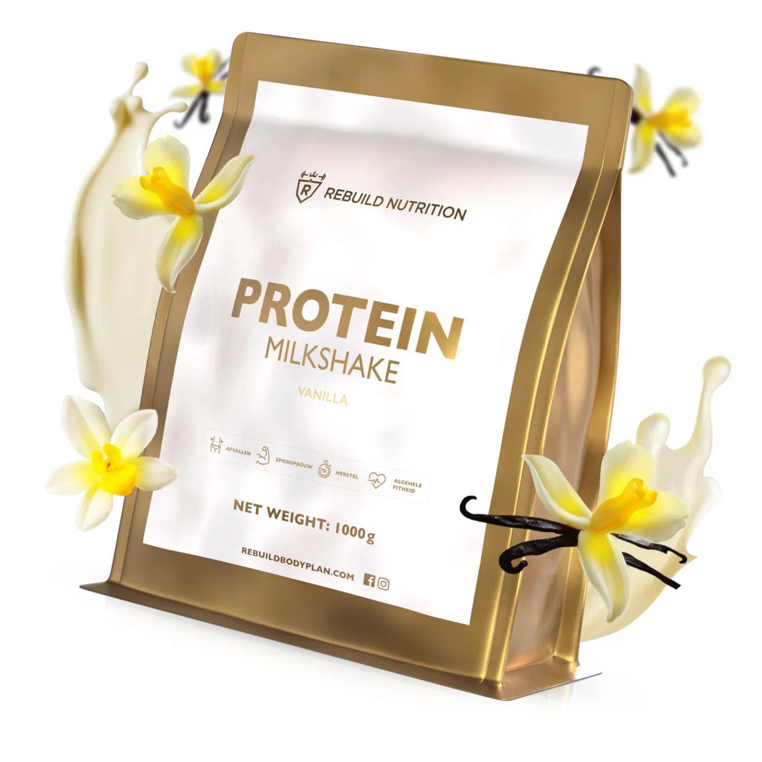 Rebuild Body Plan  Protein Milkshake Vanilla 1KG
