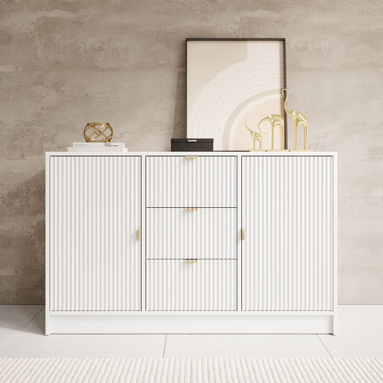 Tavares - Dressoir - Wit - 118x40x75 cm