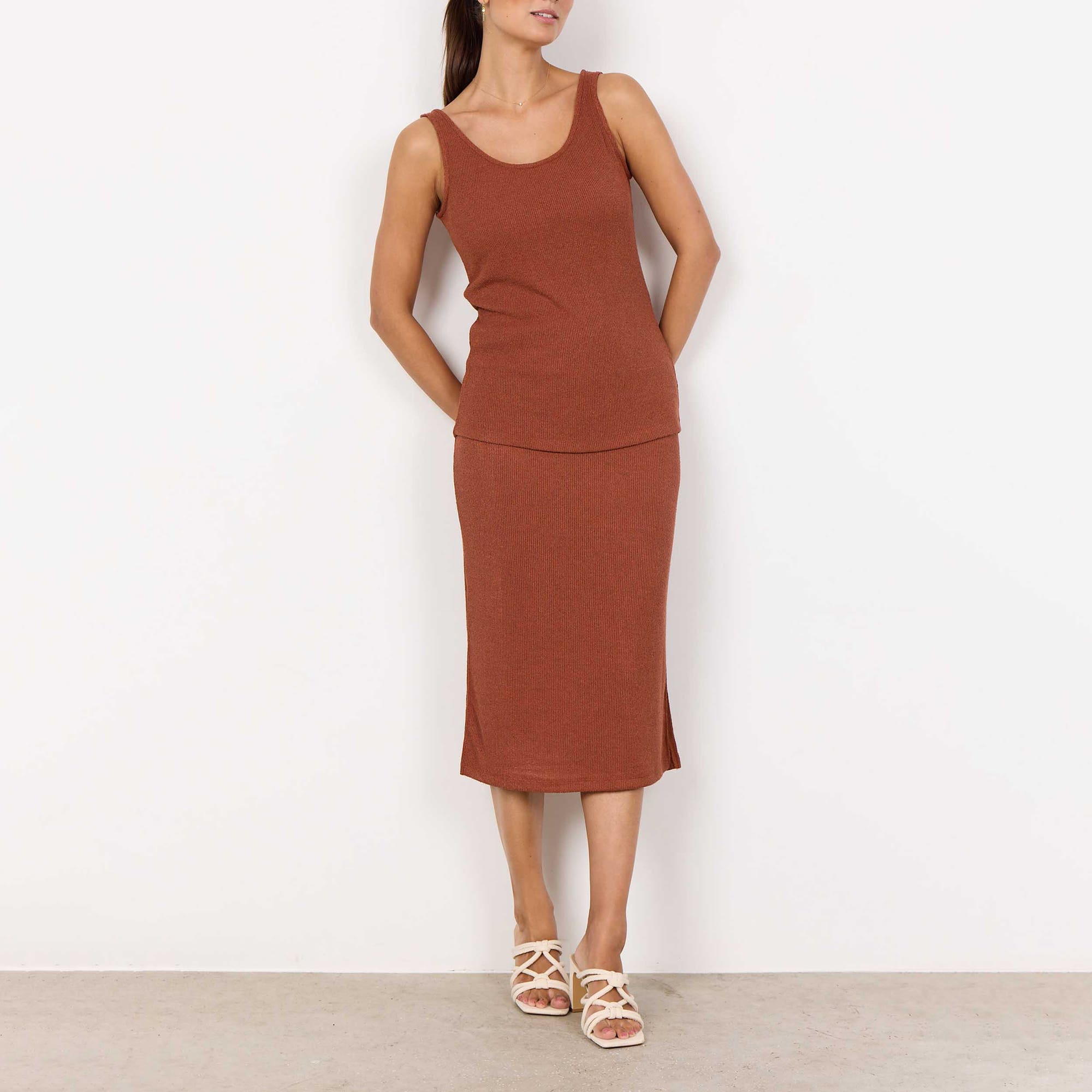 Top Femme cognac