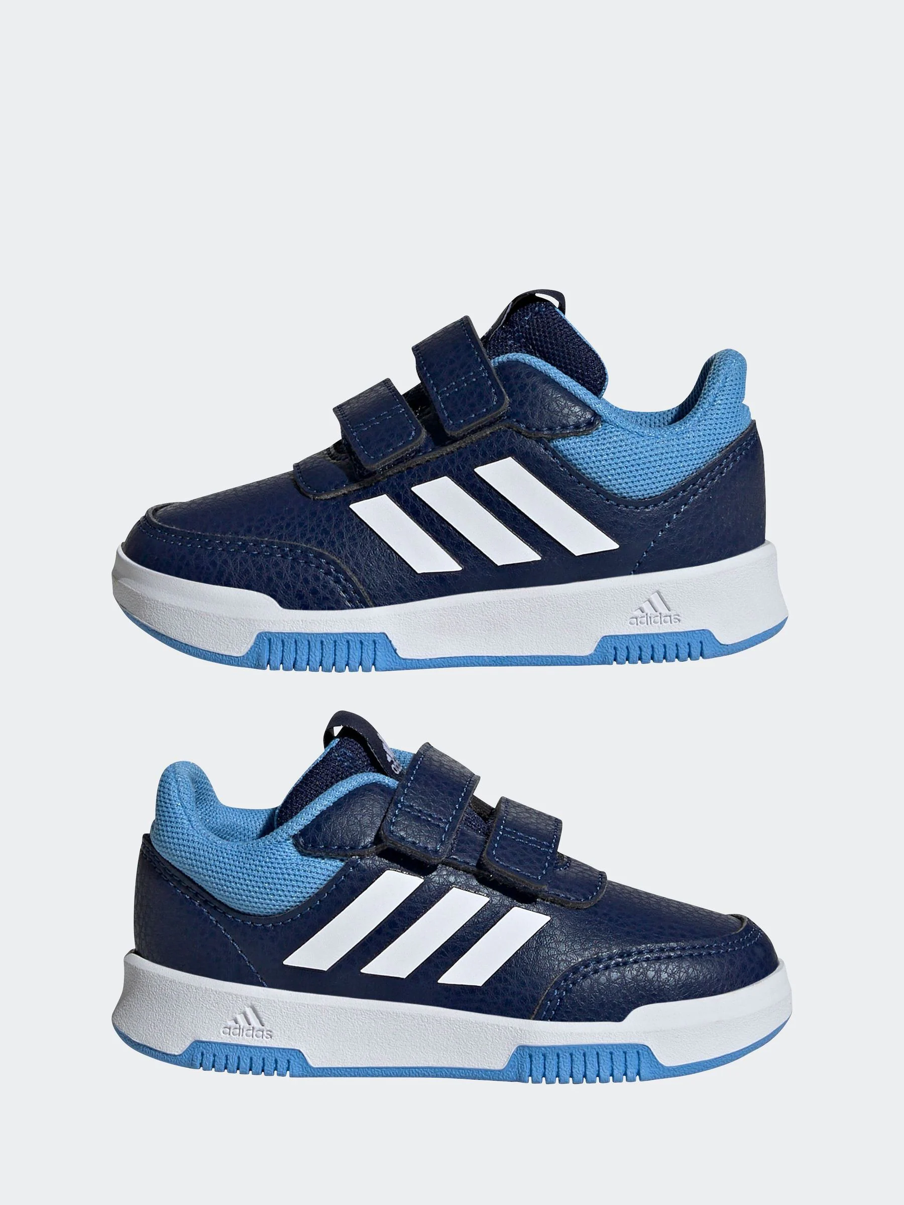 Marineblauw/blauw - adidas Tensaur babysneakers met klittenbandsluiting