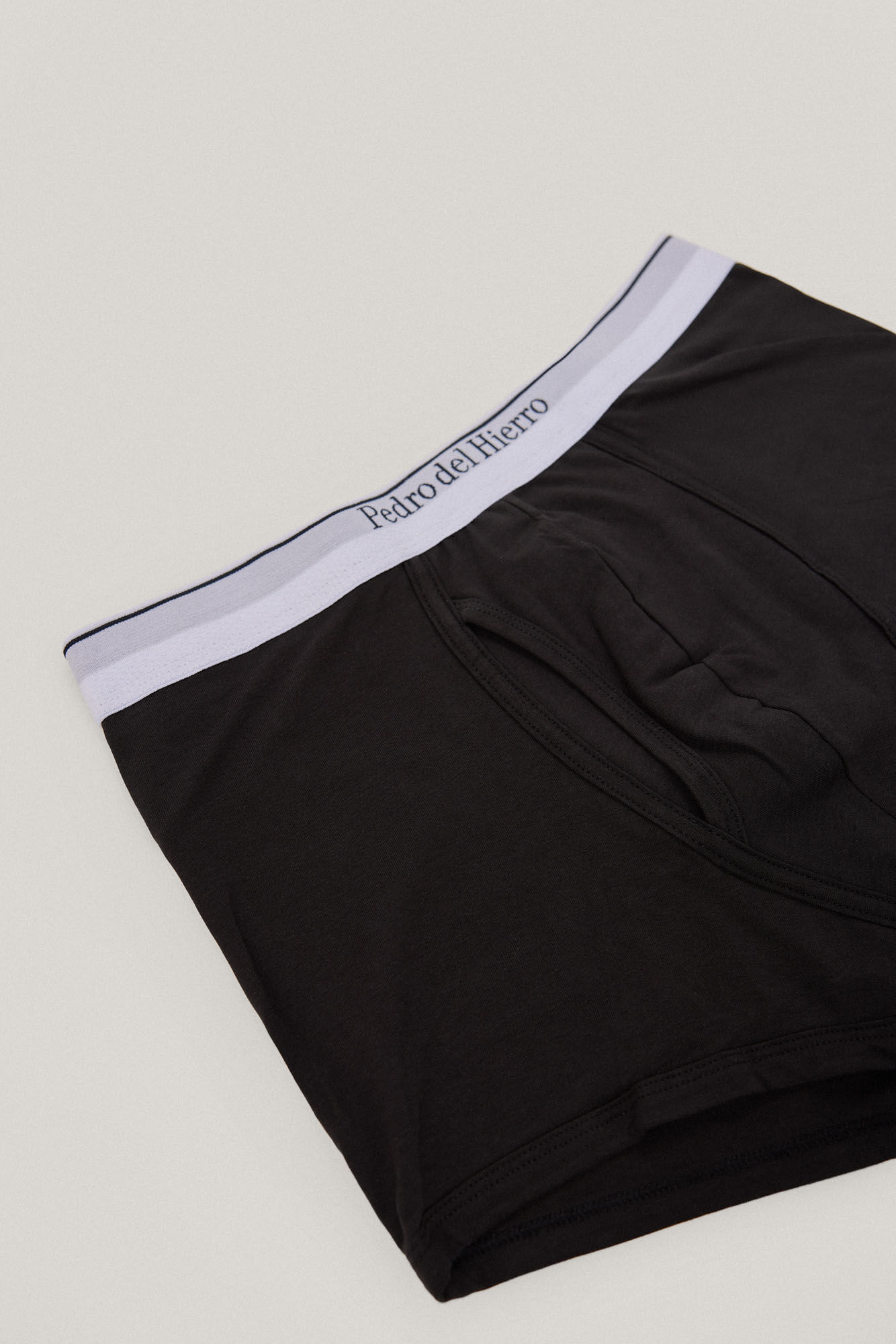 Cueca boxer de malha lisa - Preta