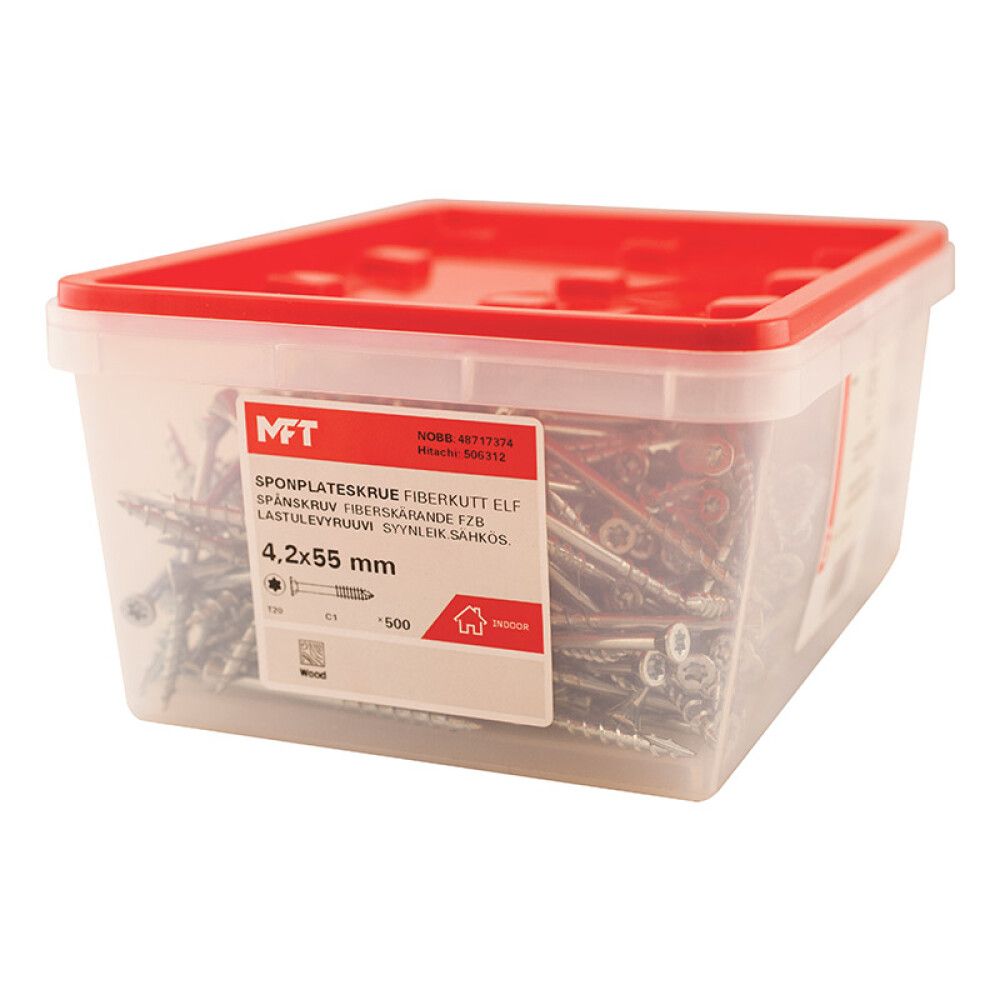 SPONPLATESKRUE MFT T20 4,2X55MM 500STK/PK