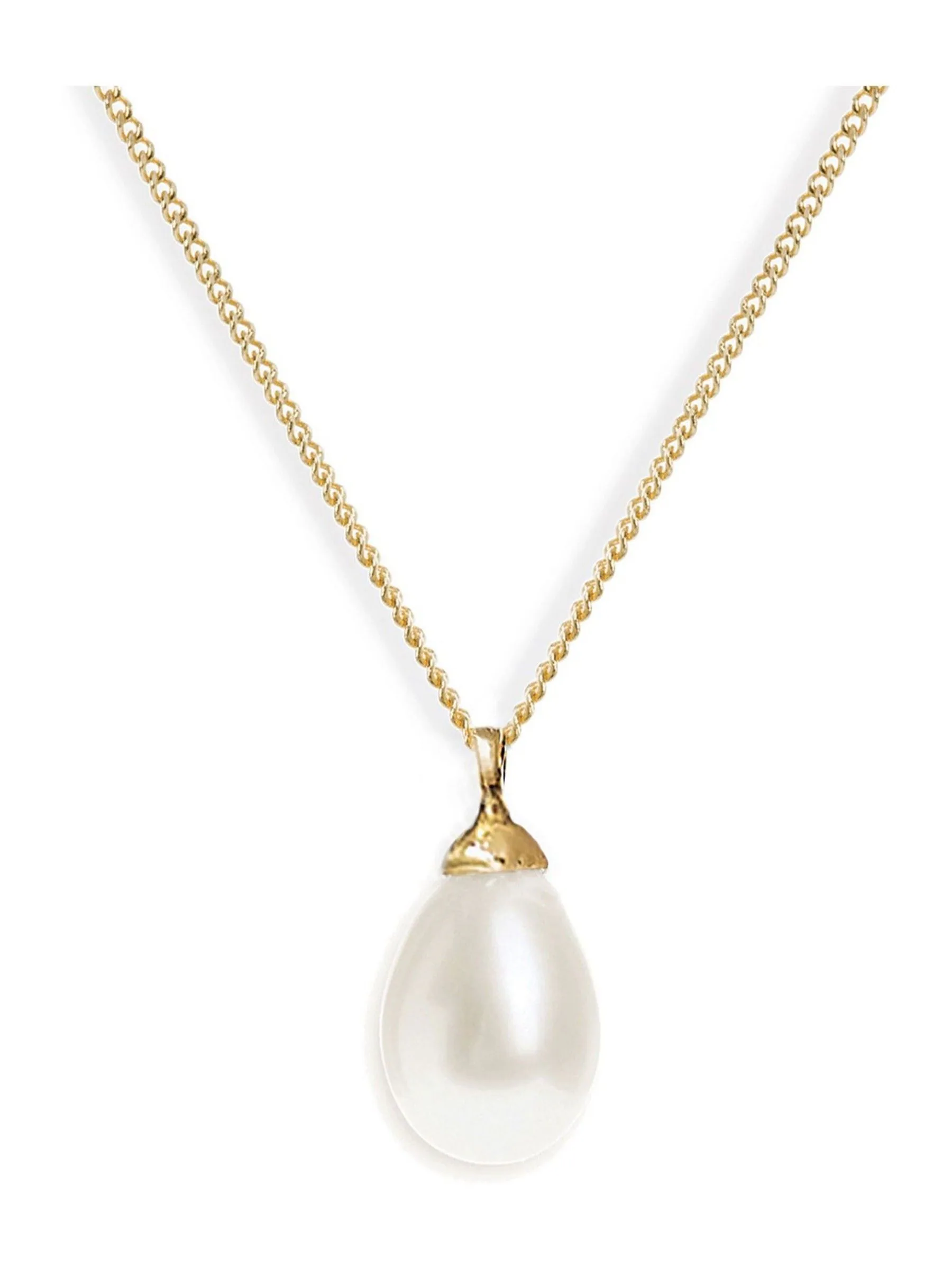 Goud - Ivory & Co Westbury ketting met parelhanger