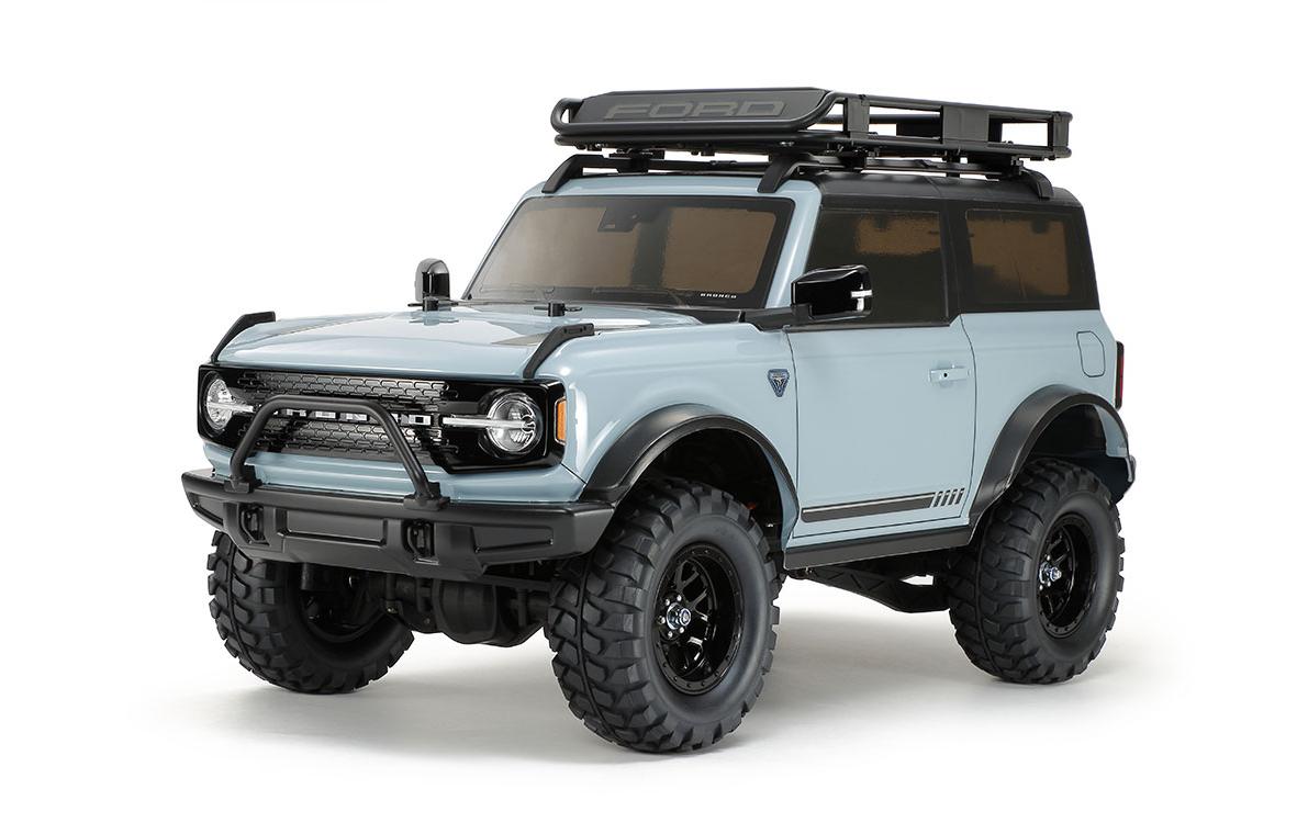 Scale Crawler Ford Bronco 2021, CC-02, Blau, Bausatz, 1:10<br>CC-02 basierter Offroader mit Blaugrau lackierter Ford Bronco 2021 Karosserie