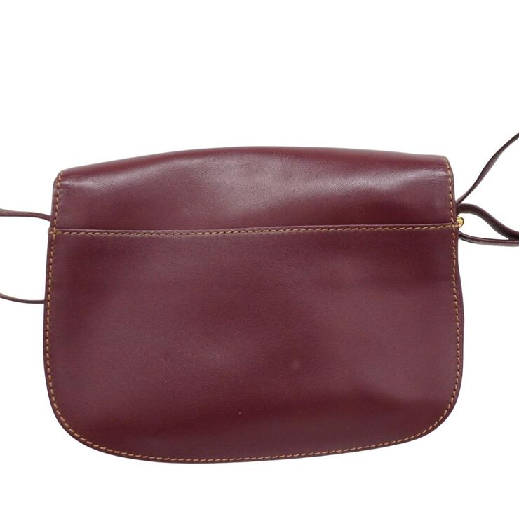 Cartier Vintage Cartier Crossbody Bag Burgundy