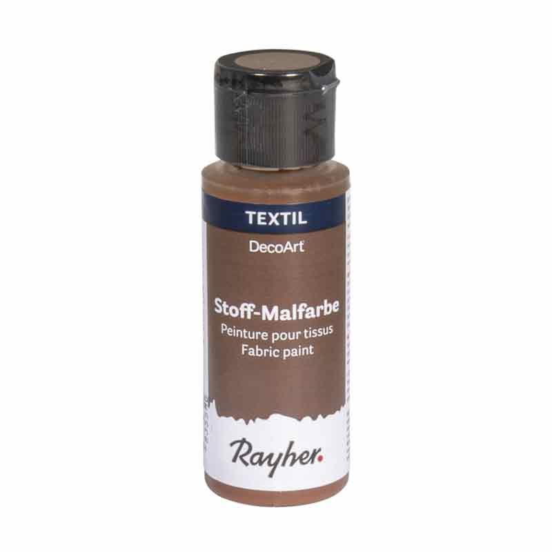 Peinture pour tissus 59 ml - marron
