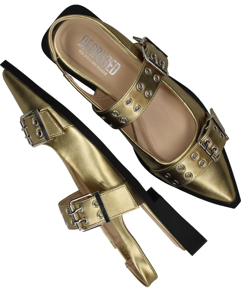 Deabused Slingbacks Goud