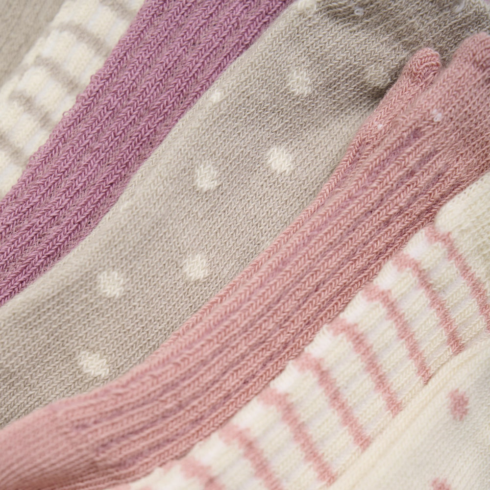 Køb Minymo Ash Rose Strømper Med Mønster 7-Pack
