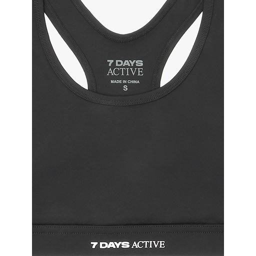7 DAYS Active Signature Bra Sports-BH, Black, M