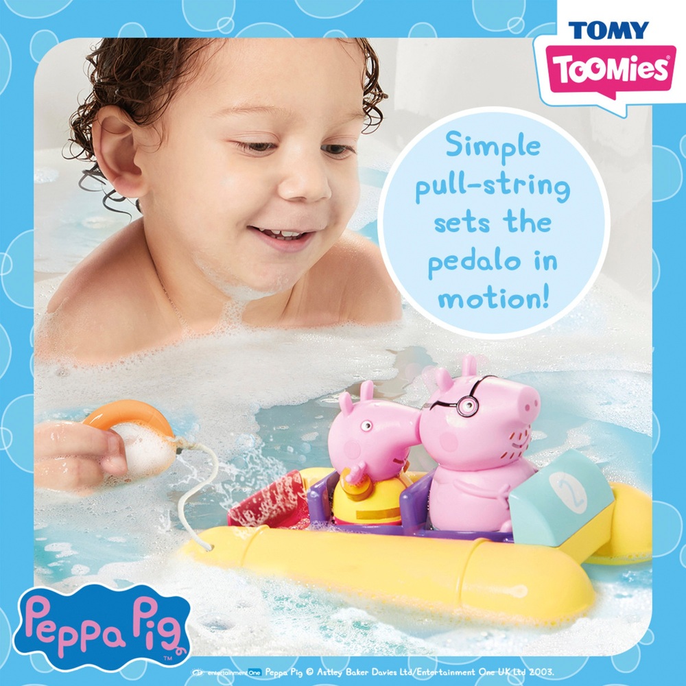 TOMY Toomies Peppa Pig Tretspielzeug Badespielzeug