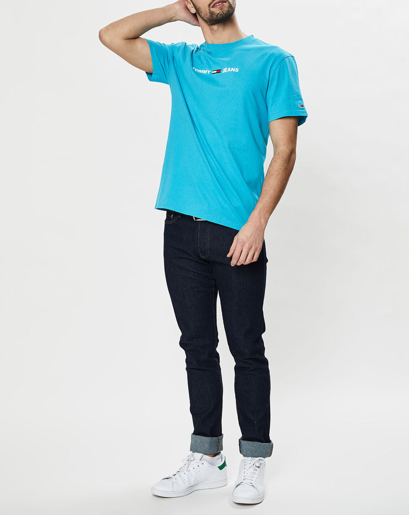 Tommy Jeans T-Shirt basique turquoise