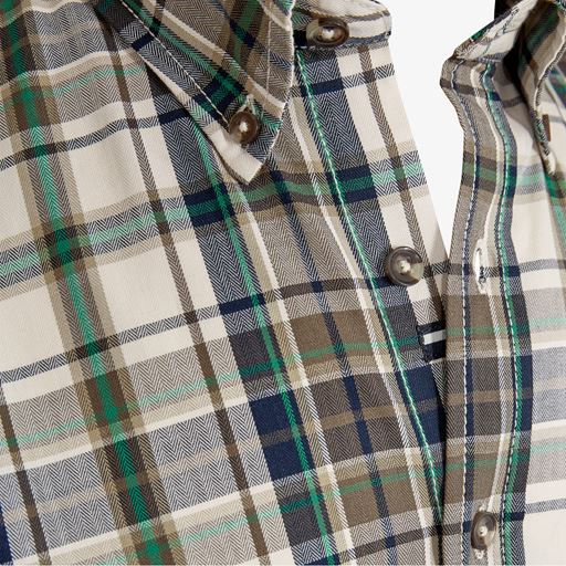 Signal Sibam Herringbone Skjorte, Green Kalamata, XXL