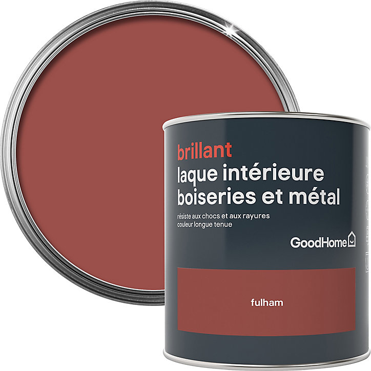 Laque boiseries et métal GoodHome Fulham Brillant 0,75L
