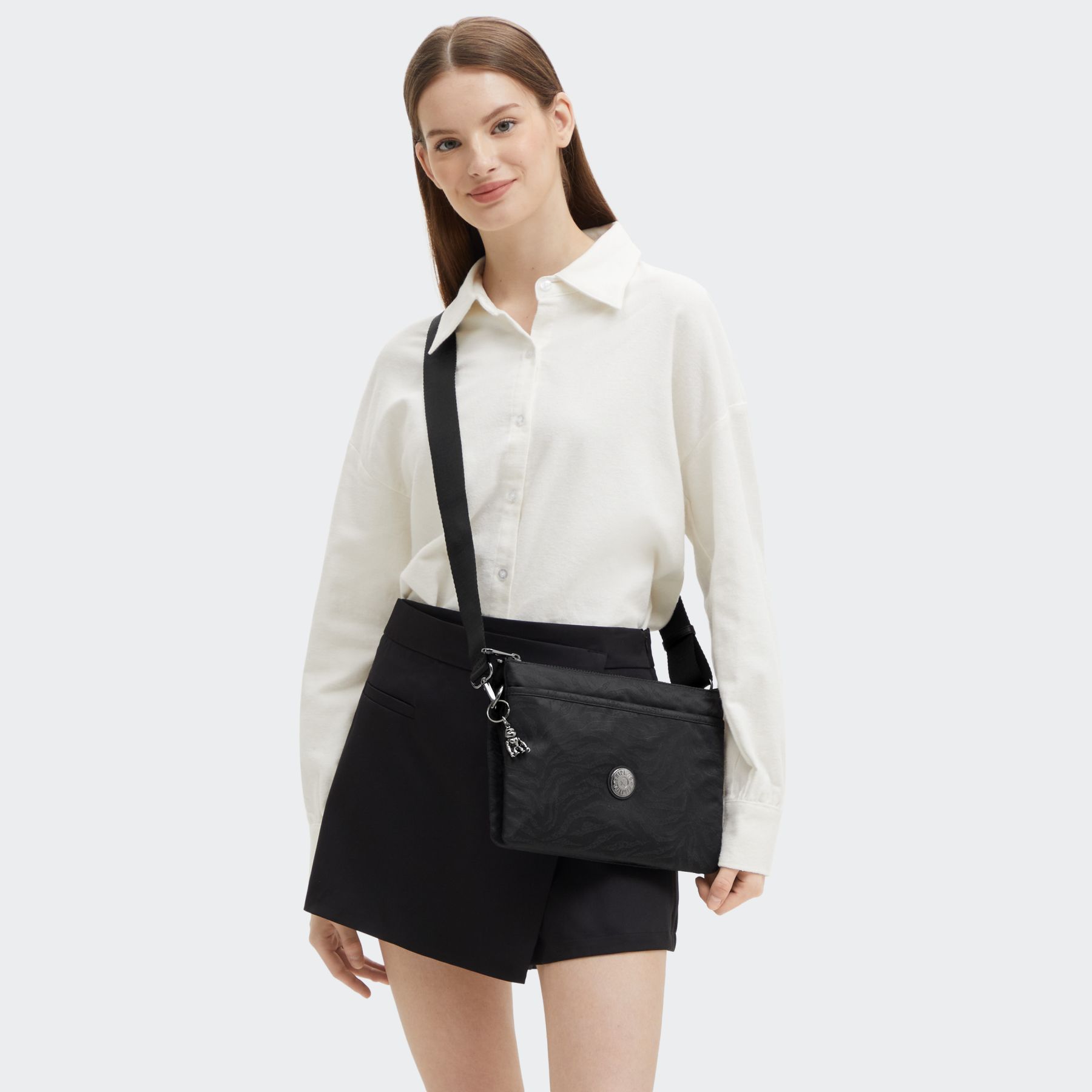 RIRI L Grand sac à bandoulière ajustable amovible - Undersea Jacquard