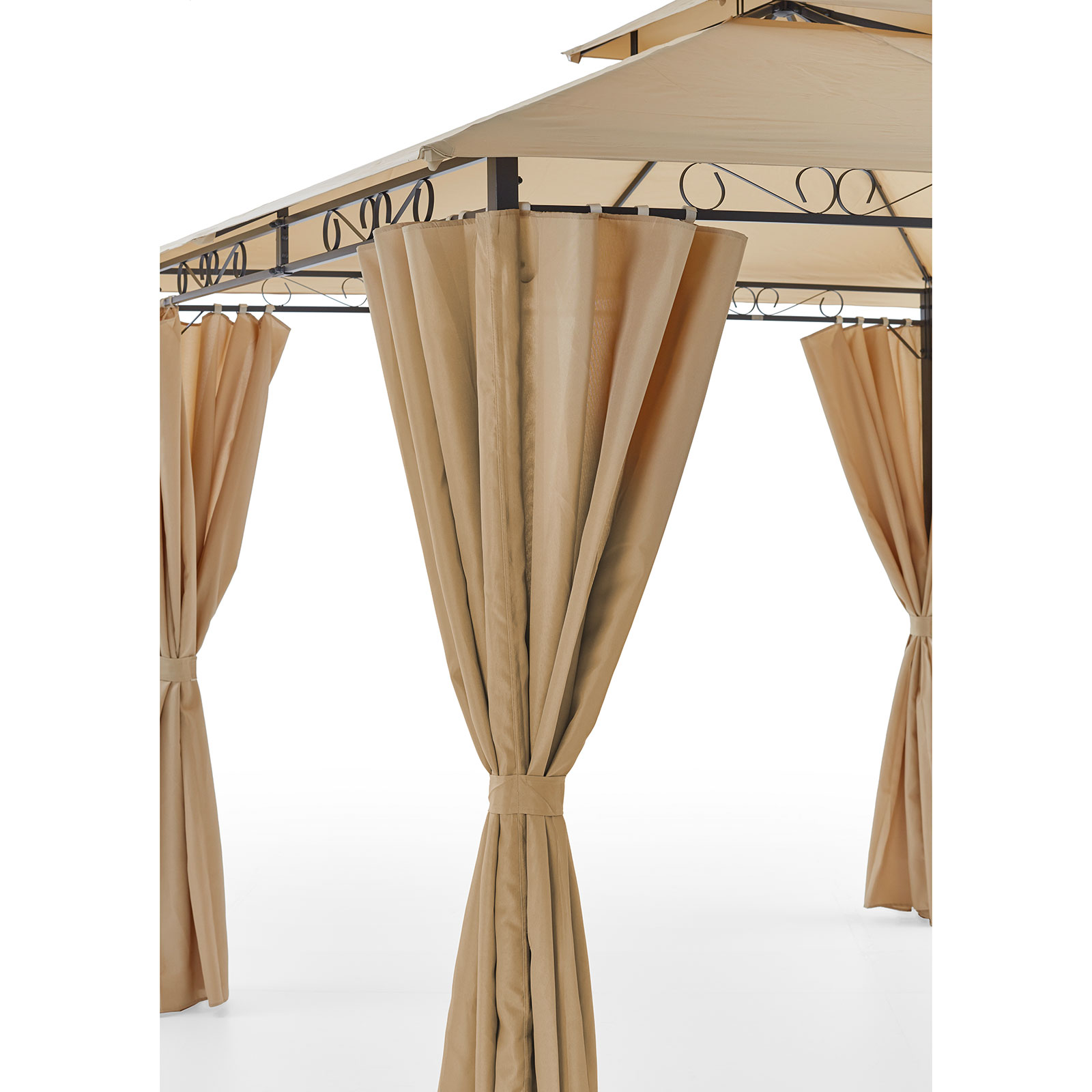 Pavillon - beige-anthrazit -3x3 Meter