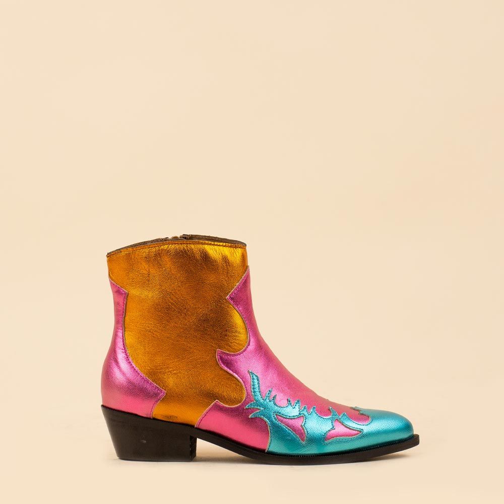 DWRS enkellaarsjes 3631 Monkey Orange - Pink