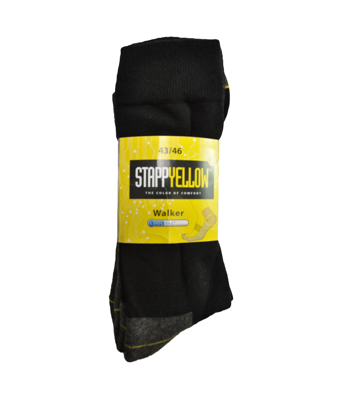 STAPP Yellow Walker - Sokken - 2-pack - Zwart - 39-42