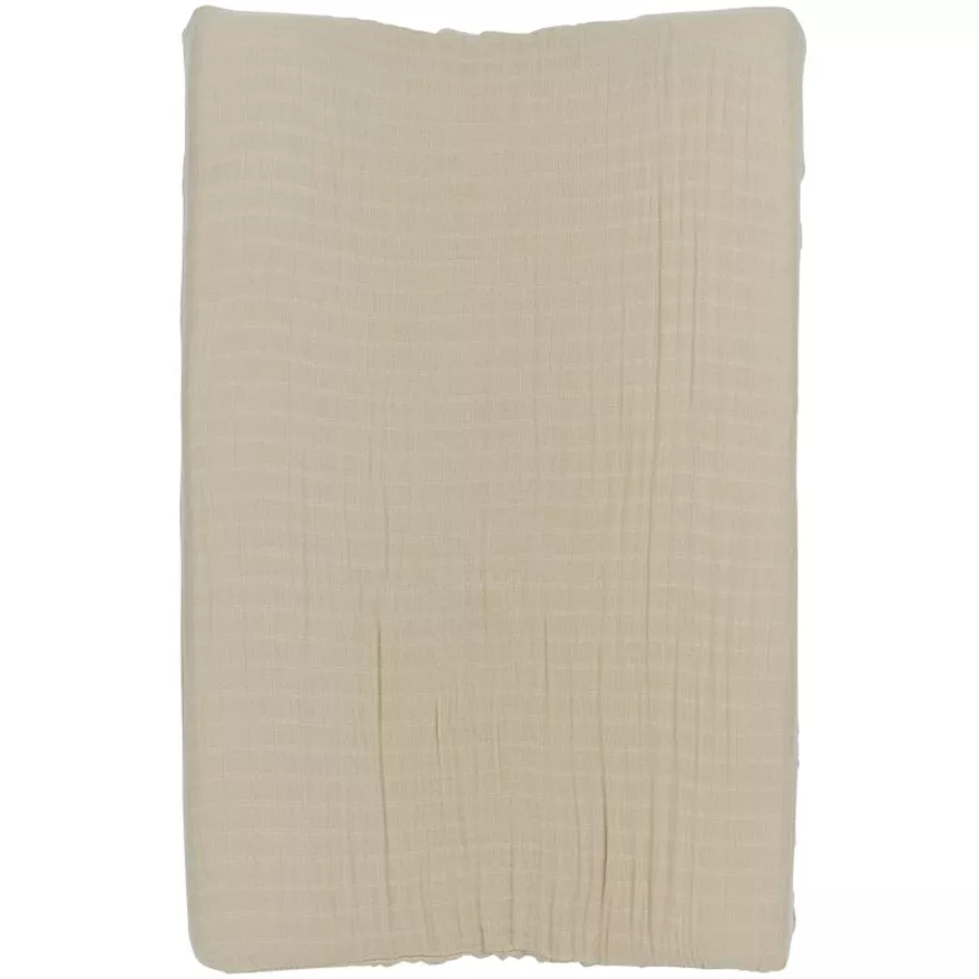 MEYCO Wickelauflagenbezug Musslin Uni Sand 50 x 70 cm