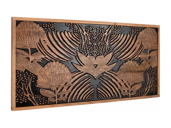 Tête de Lit Bois Marron 166x6x81cm - Iris Décoration d'Autrefois