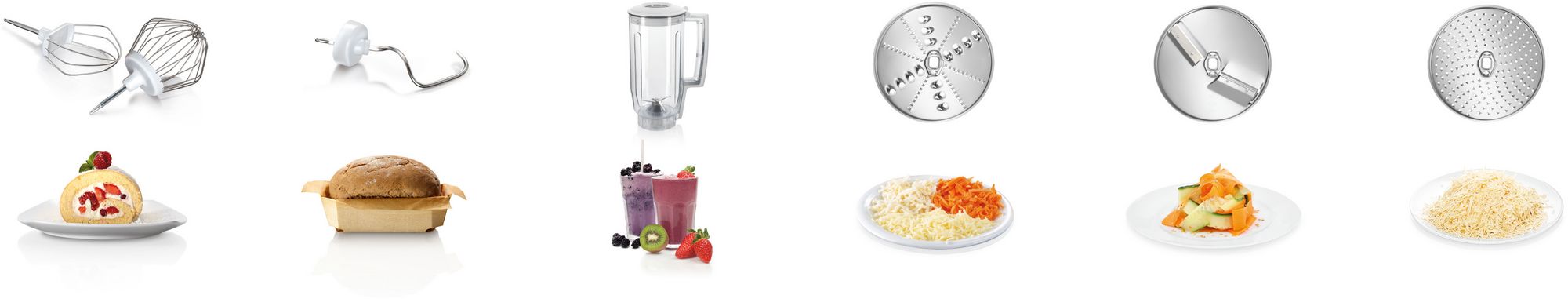 Robô de cozinha Série 4 MUM 5 1000 W Aço, Prata MUM58L20