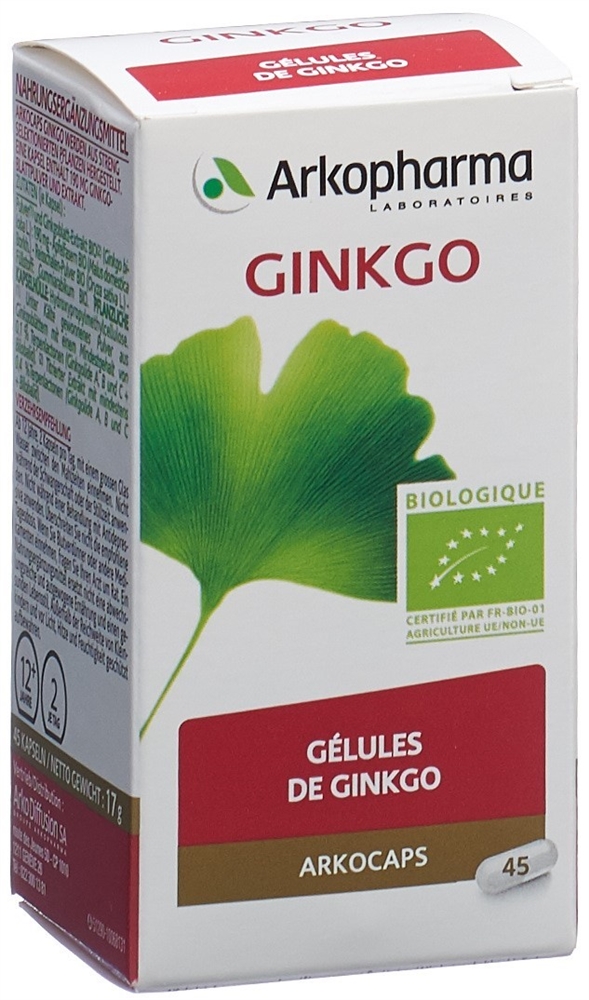 ARKOCAPS Ginkgo<br>45 Stück, Dose, Kapsel, Bio