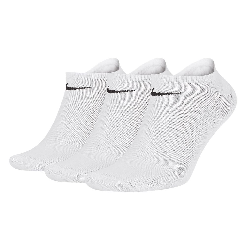 Lightweight No-Show Treningssokker 3 Pack Hvit