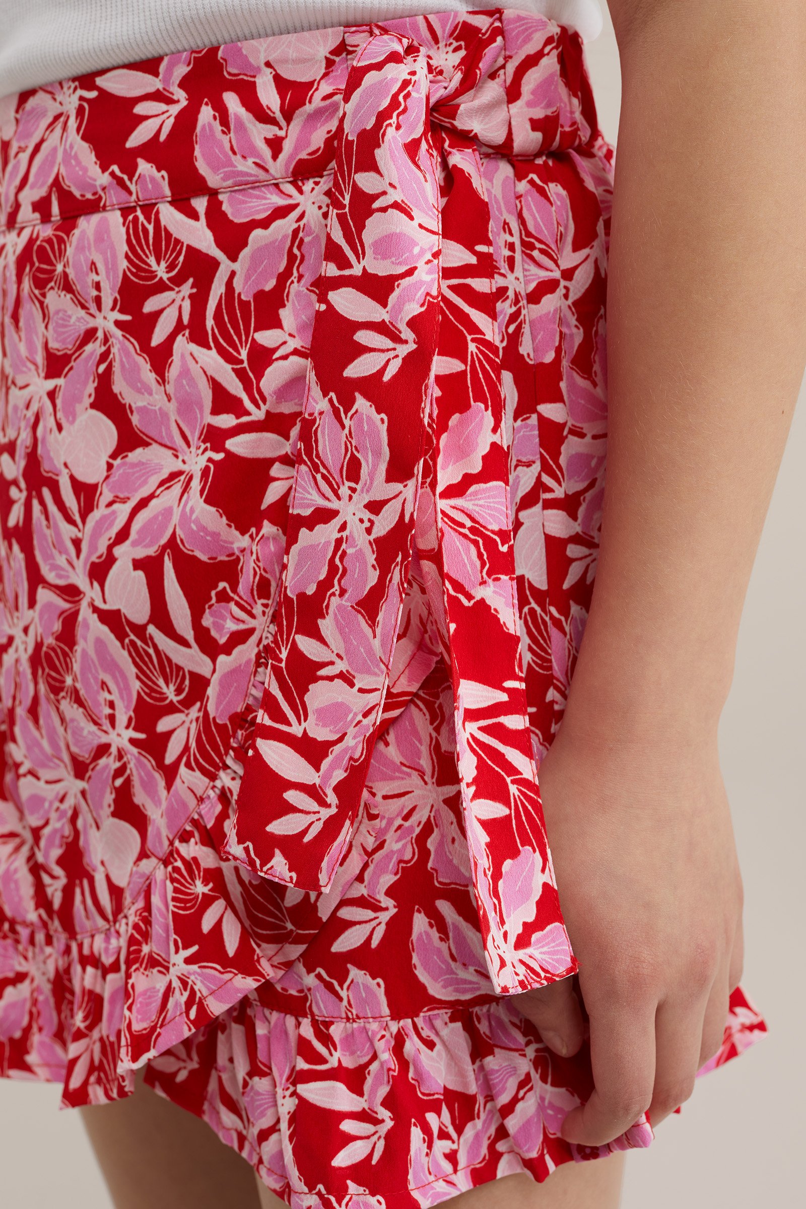 Meisjes skort met dessin WE Fashion Vuurrood
