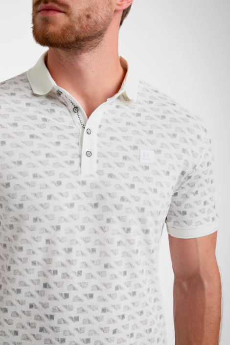 Gabbiano ecru heren polo