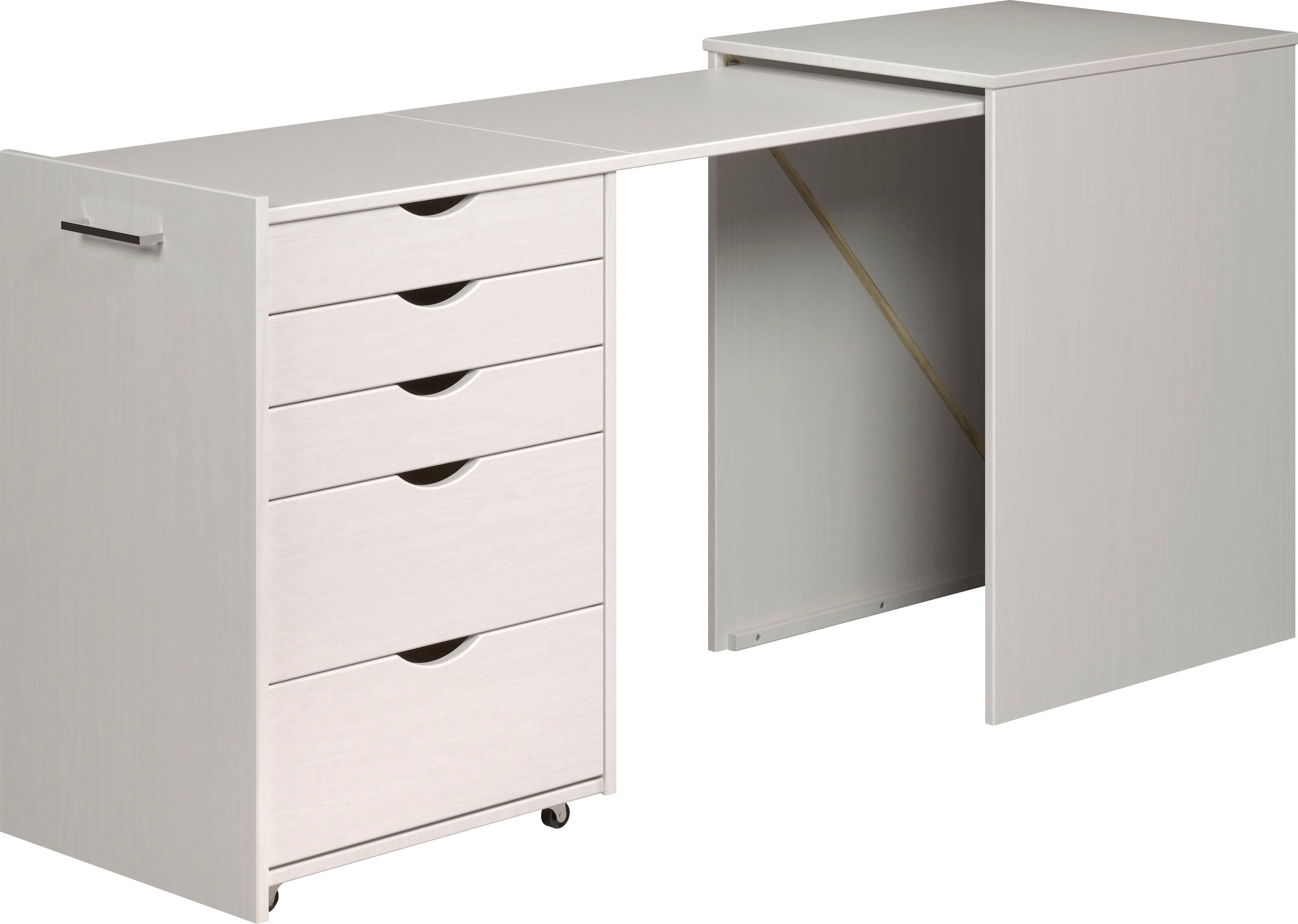 Inter-Furn Regal-Schreibtisch »Voltera« 1 Stk. tlg. kleiner Massivholz Schreibtisch