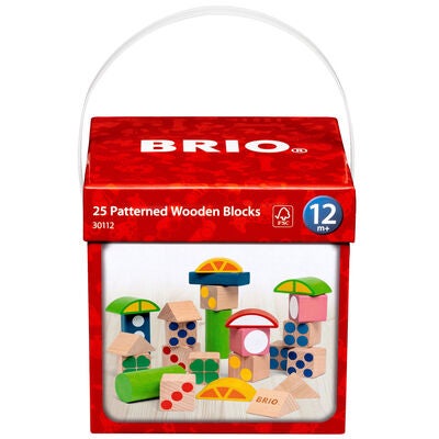 BRIO 30112 Mønstrede Klosser, 25 stk