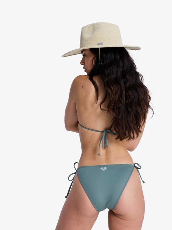 Solid Essentials TS Classic Bas de bikini à nouer sur les côtés Vert Femme