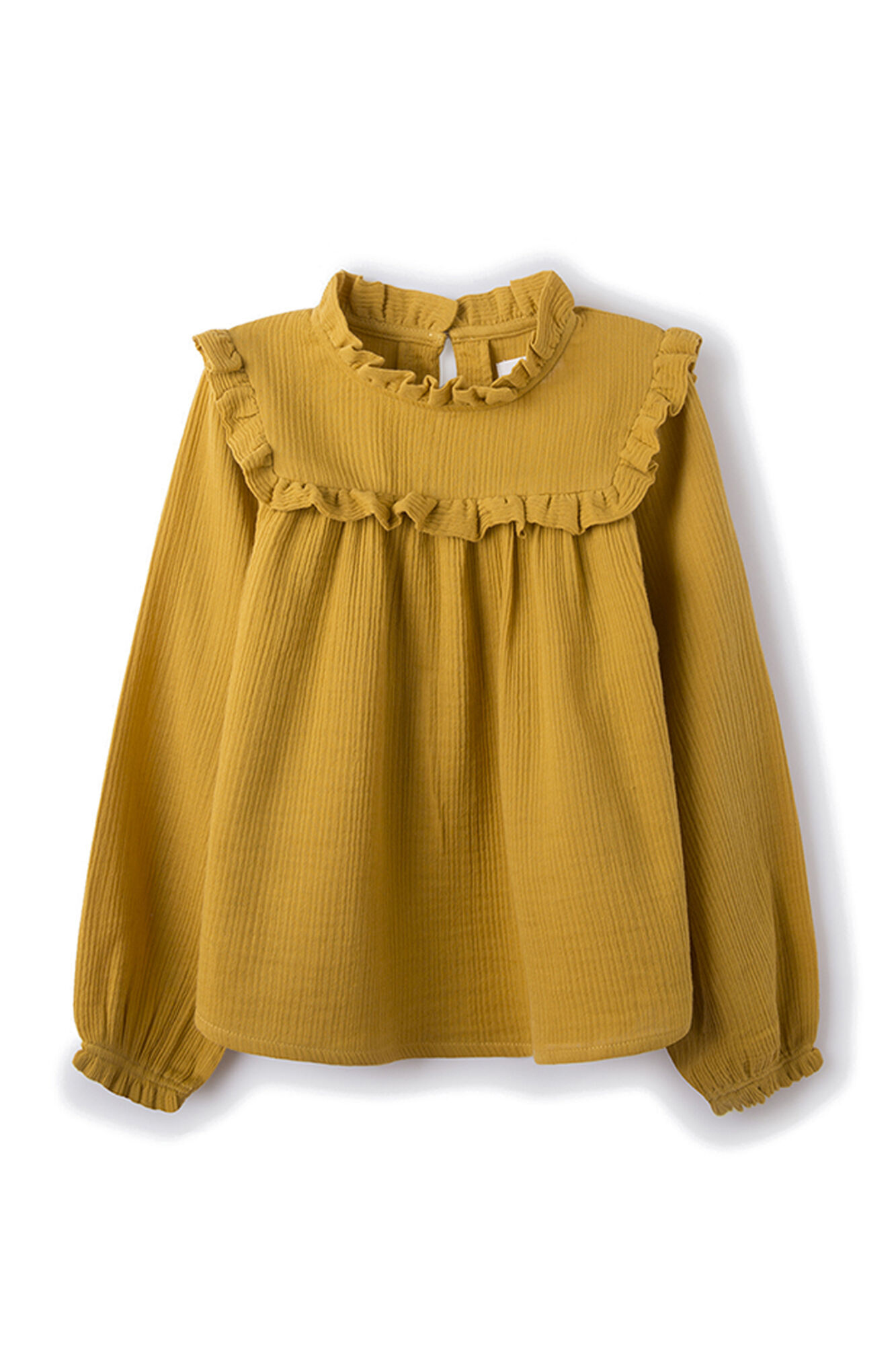 blusa de babados para menina