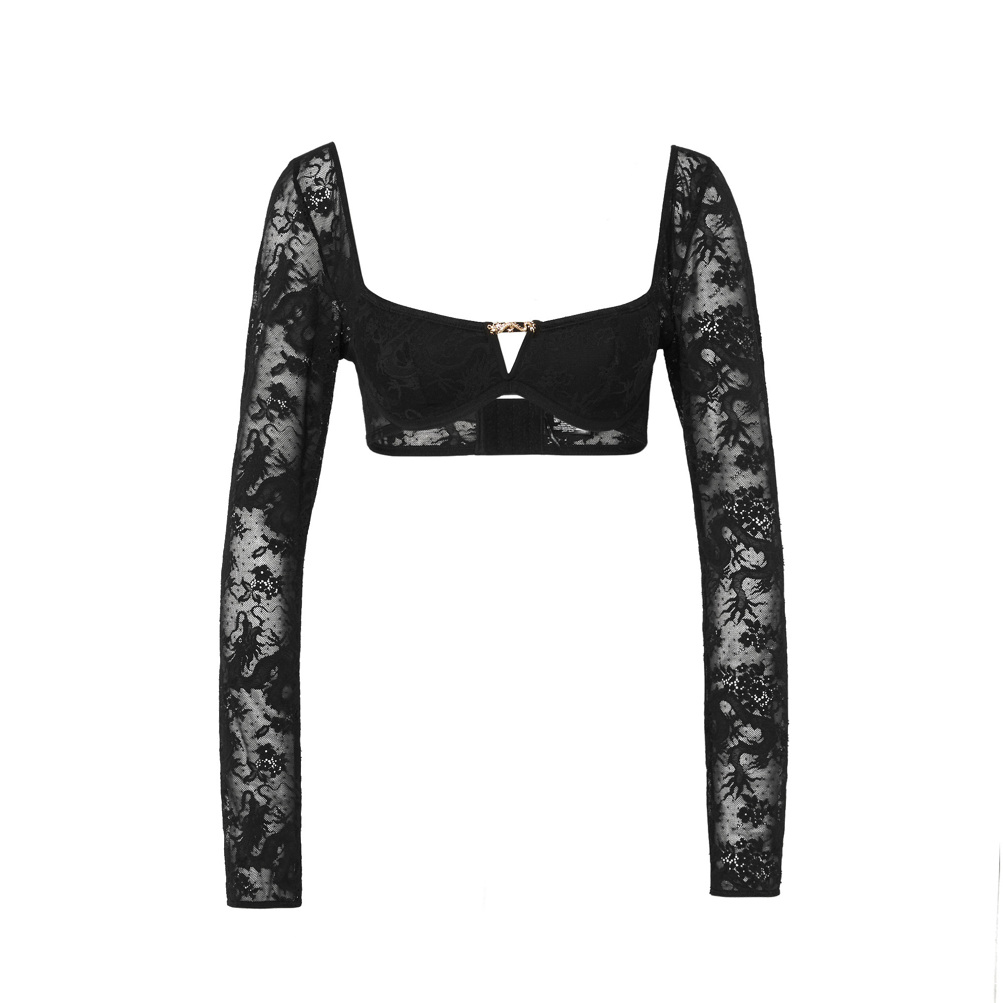 Top bra ampliforme en dentelle
