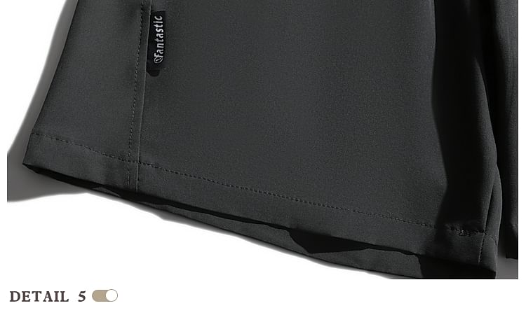 purplelouve - Mid Rise Logo Shorts