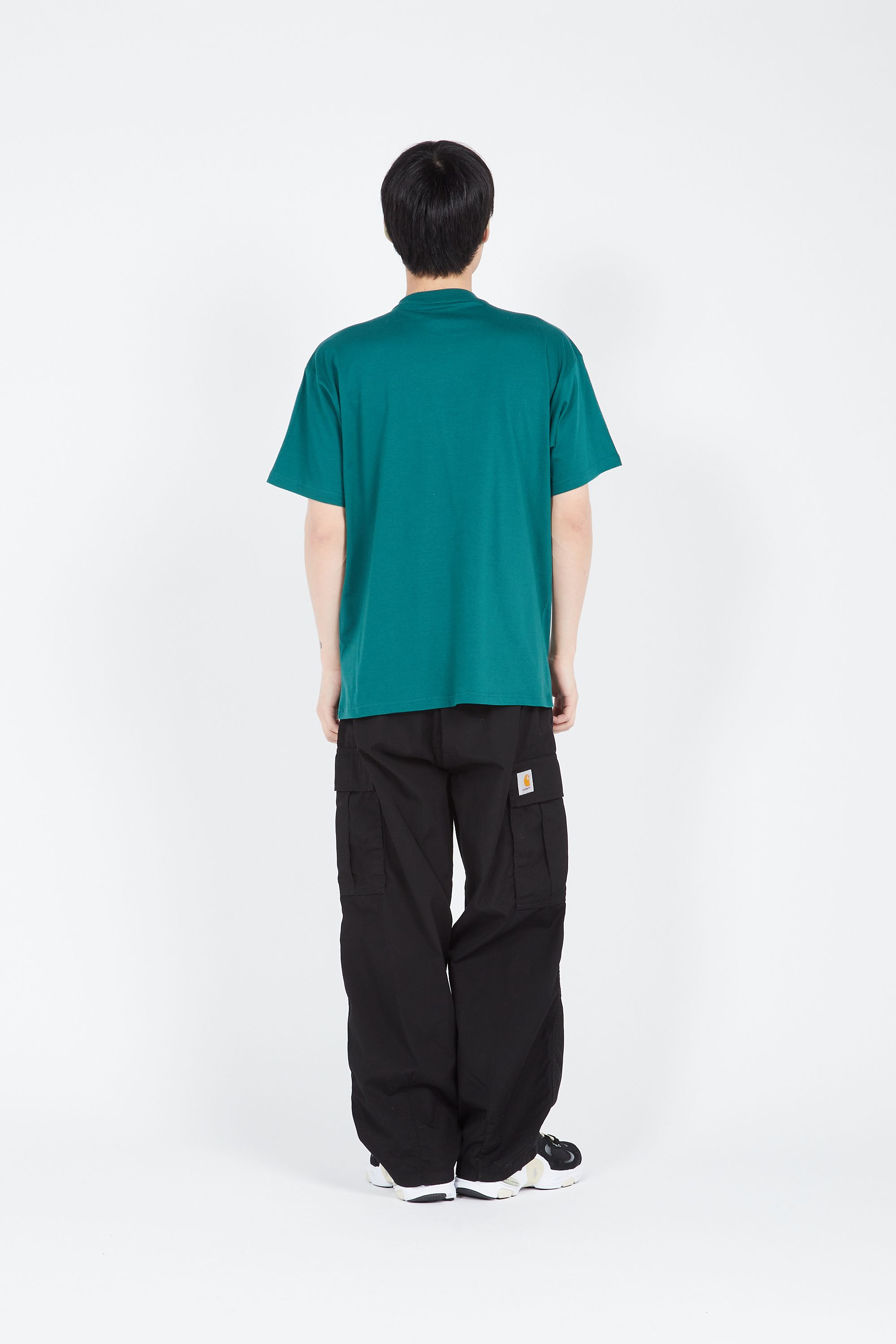 CARHARTT WIP T-shirt S/S Cat Sticker T-Shirt Vert
