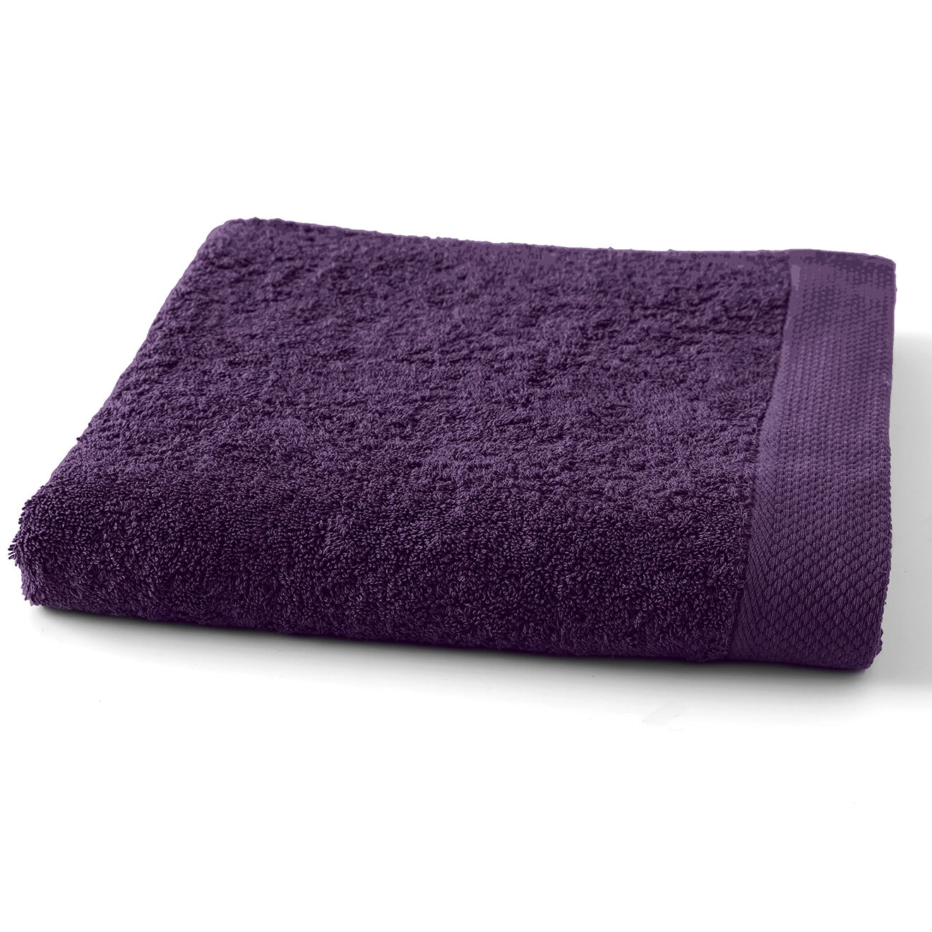 Soft by Perle de Coton Drap de douche aubergine - 70x140 cm