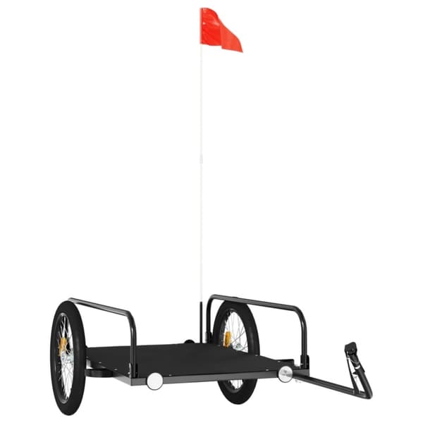 vidaXL Sykkelhenger svart 135x70x37 cm jern