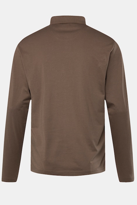 Boston Park Poloshirt, Langarm, verdeckter Buttondown-Kragen, bis 84/86