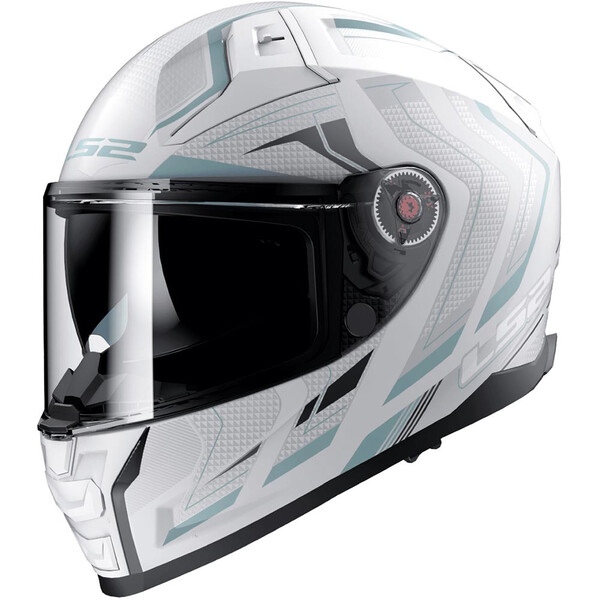 LS2 - Casque FF811 Vector II Alizer Blanc / Argent / Mat