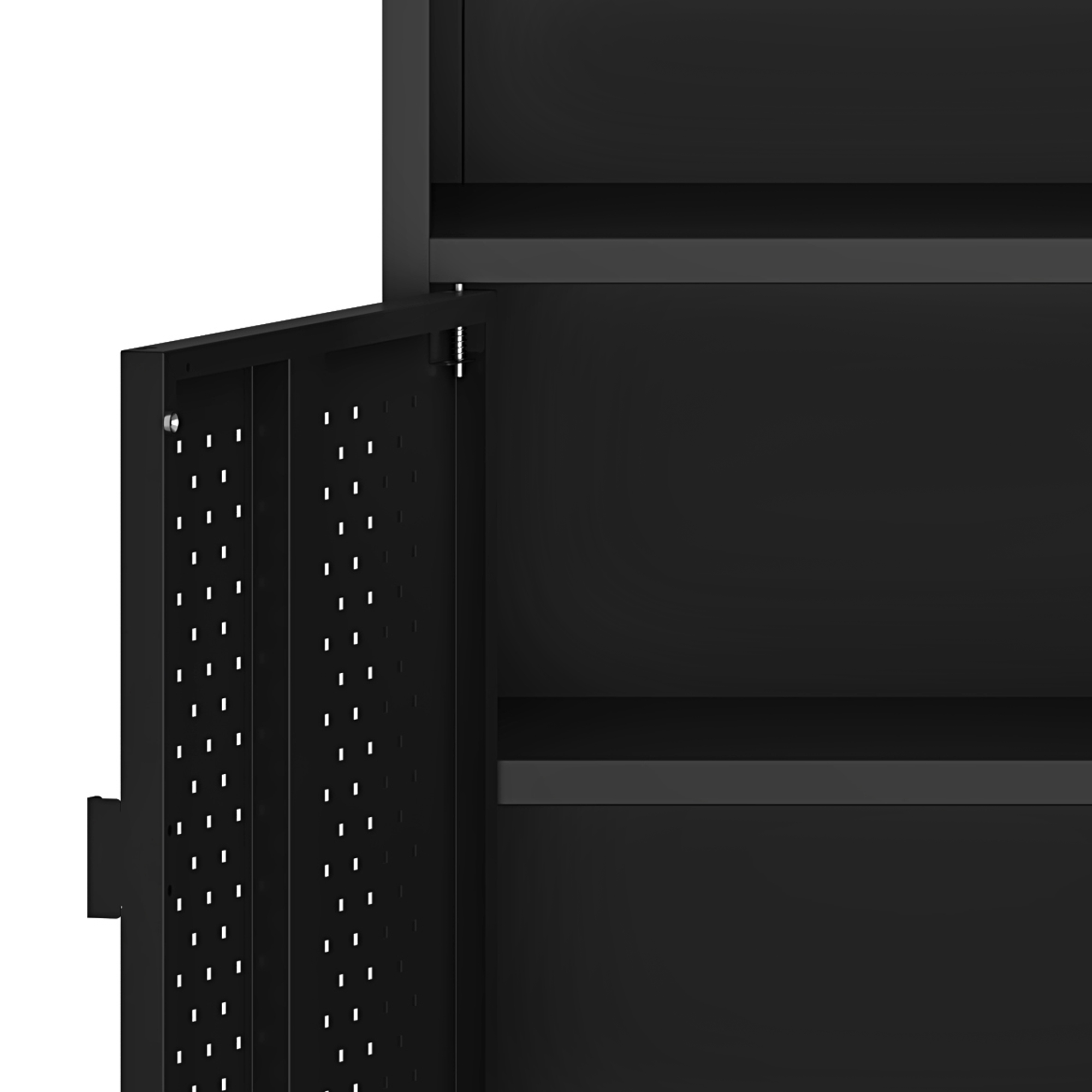 Sideboard Metall AMET 119 x 80 cm schwarz