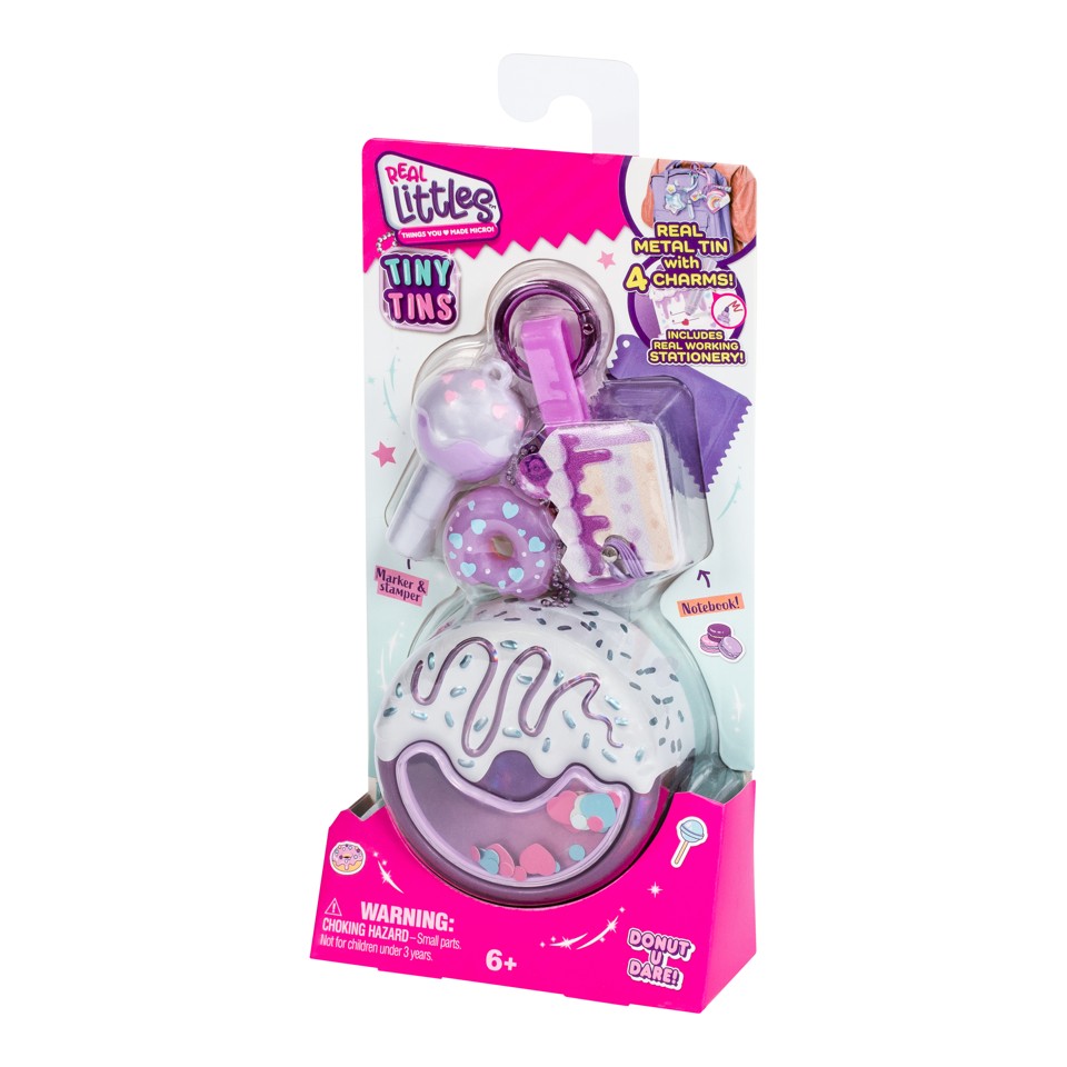 Real Littles Mini dåser med charms af skoleredskaber - Clip on Playset