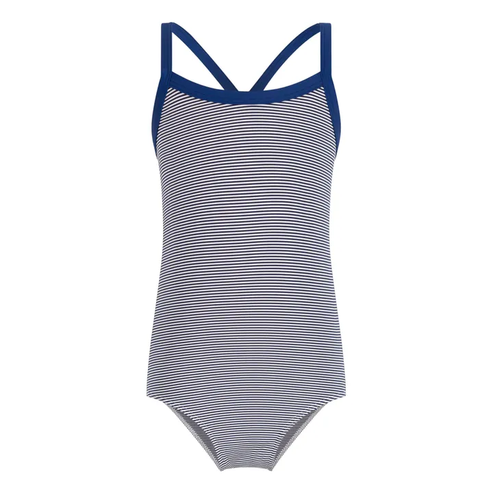 Petit Bateau Maillot 1 Pièce Madoc Rayé | Ecru