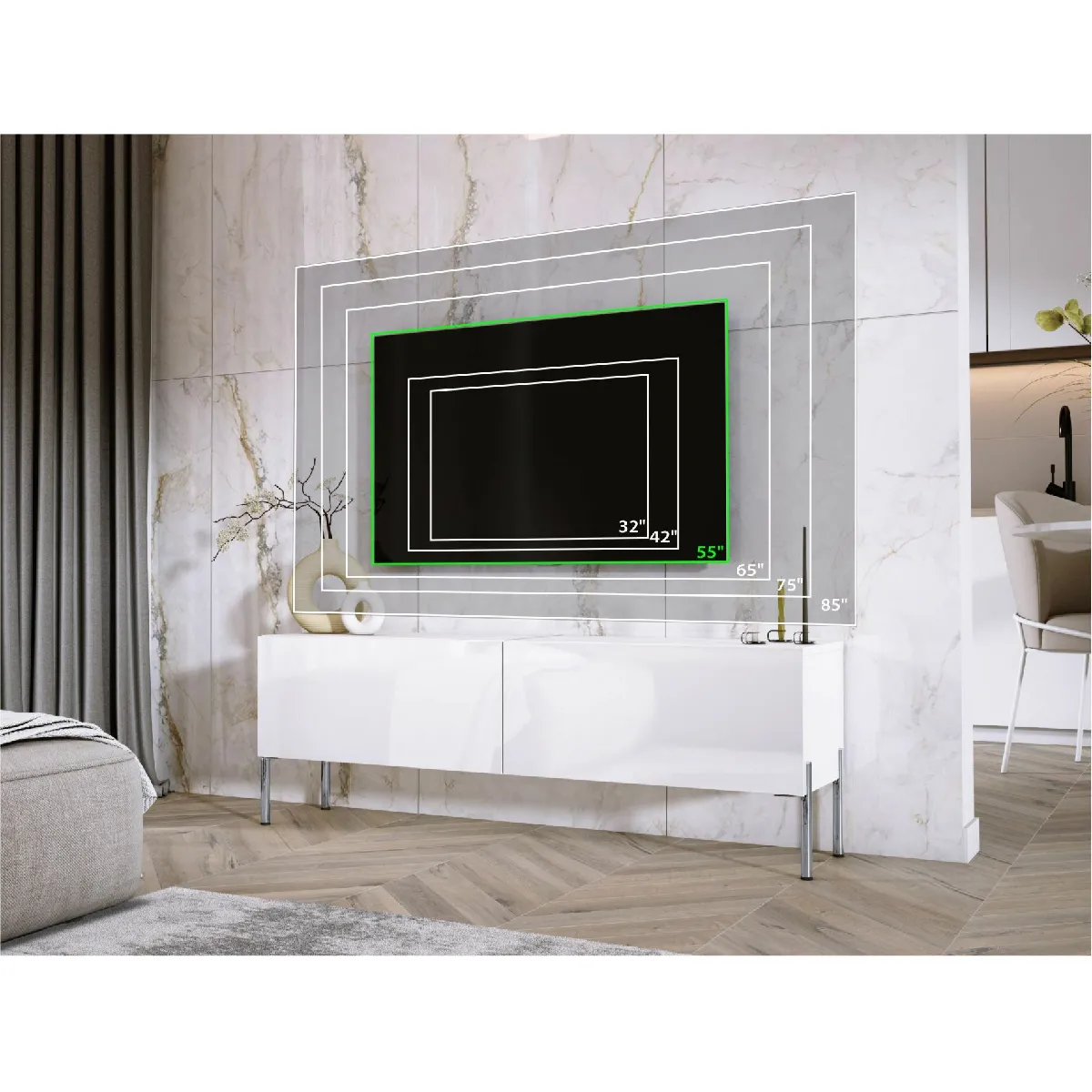 3xeliving Blanc Mat