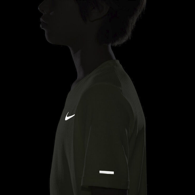 Nike Dri Fit Miler Traenings T Shirt Gul