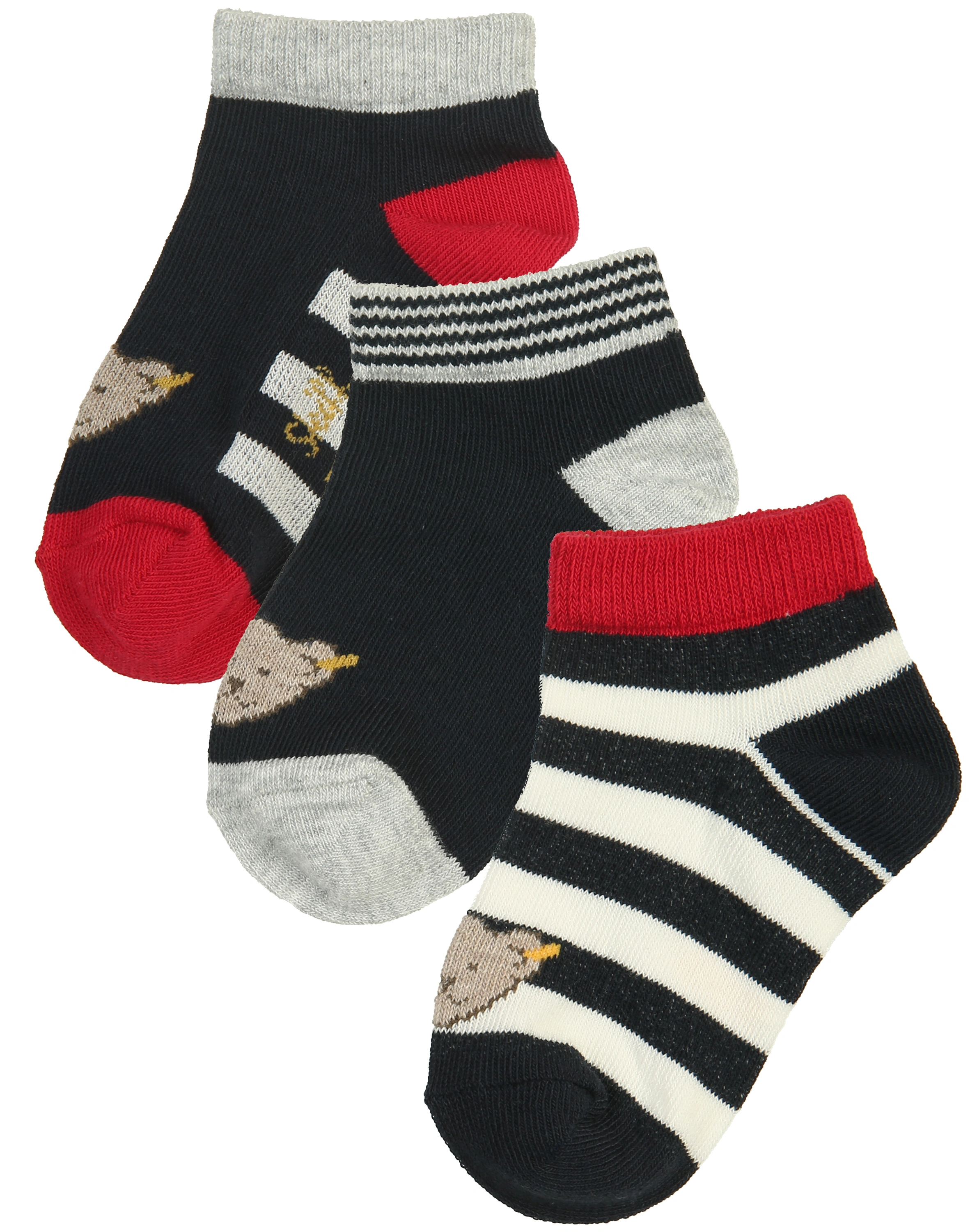 Socken MIJO 3er Pack in steiff navy